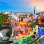 25620841 – park guell in barcelona, spain.