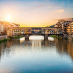 Morning sun over Vecchio bridge