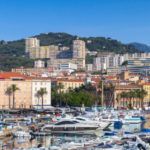 Moored yachts and pleasure boats in old port of Ajaccio